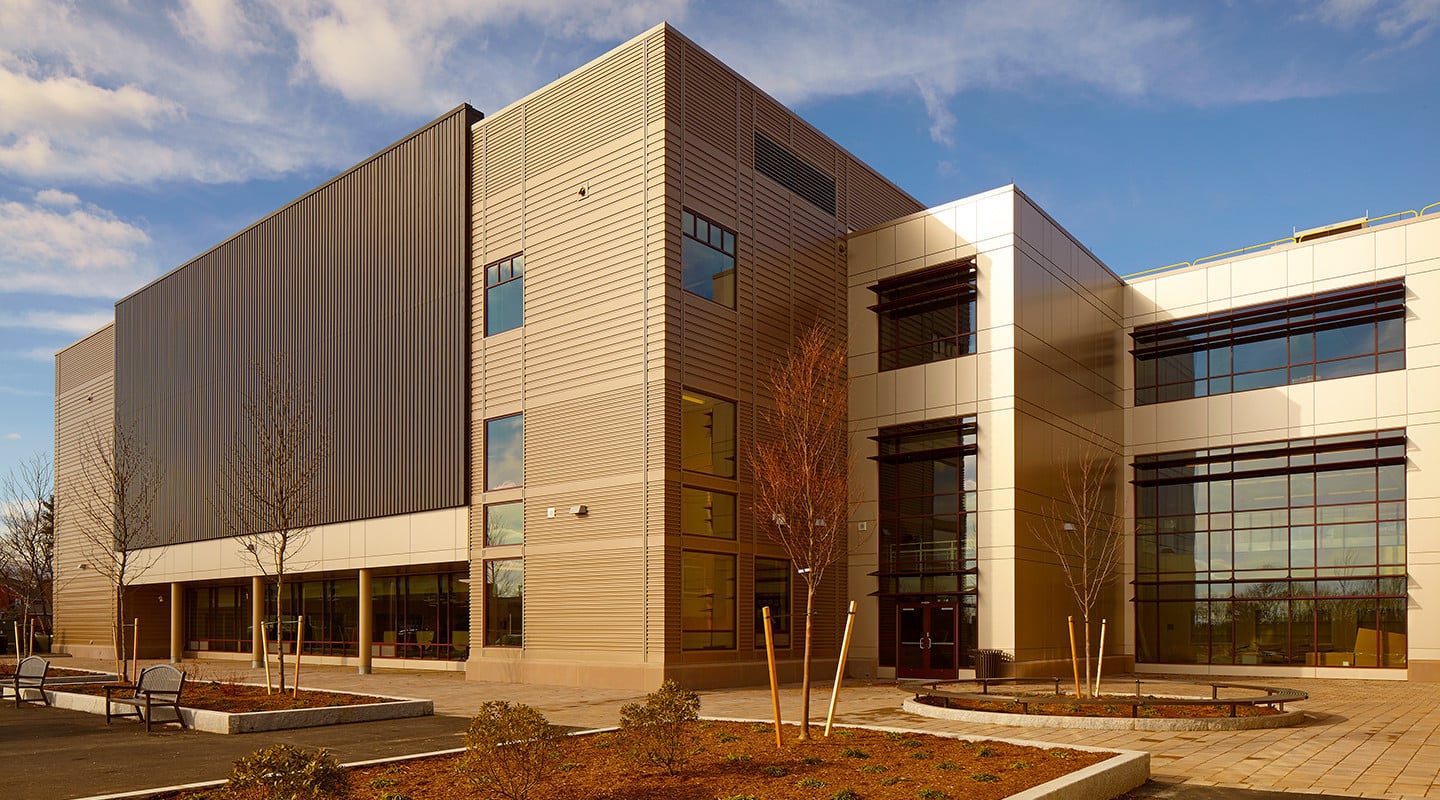 view of entire building from parking lot