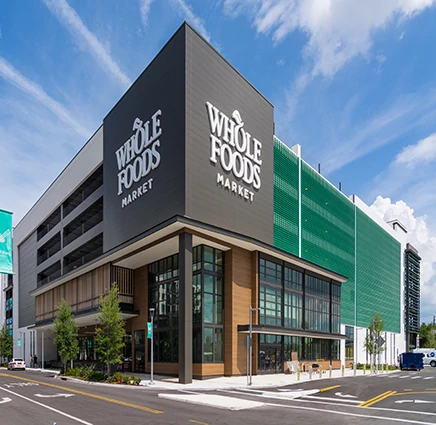 CENTRIA® perforated panels complete Whole Foods Market project in